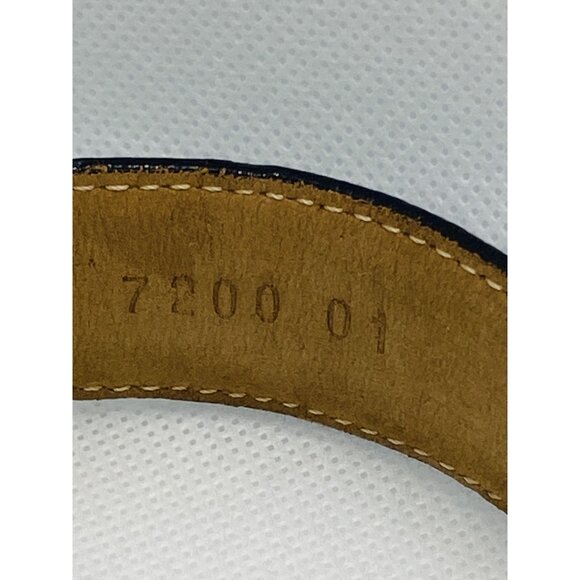 Tiffany & Co Sterling Silver 925 Engine Tuned Buckle Leather Belt main image 6
